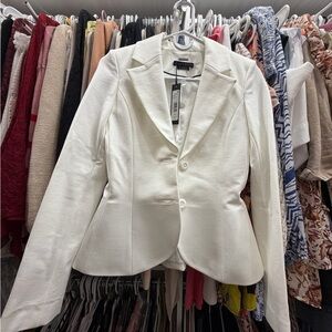Alice + Olivia white blazer